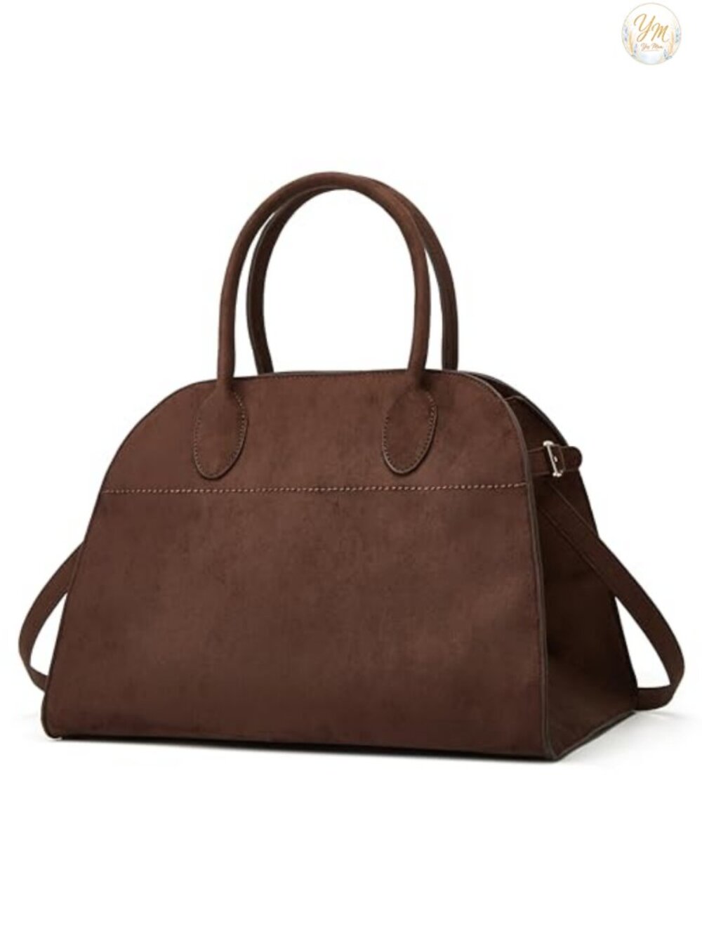 Faux Suede Large Tote Bag Women Retro Shoulder Crossbody Work Purse